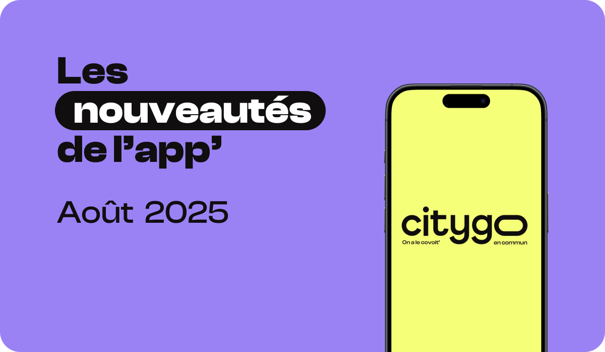 Bannière nouveautés de l'app - Août