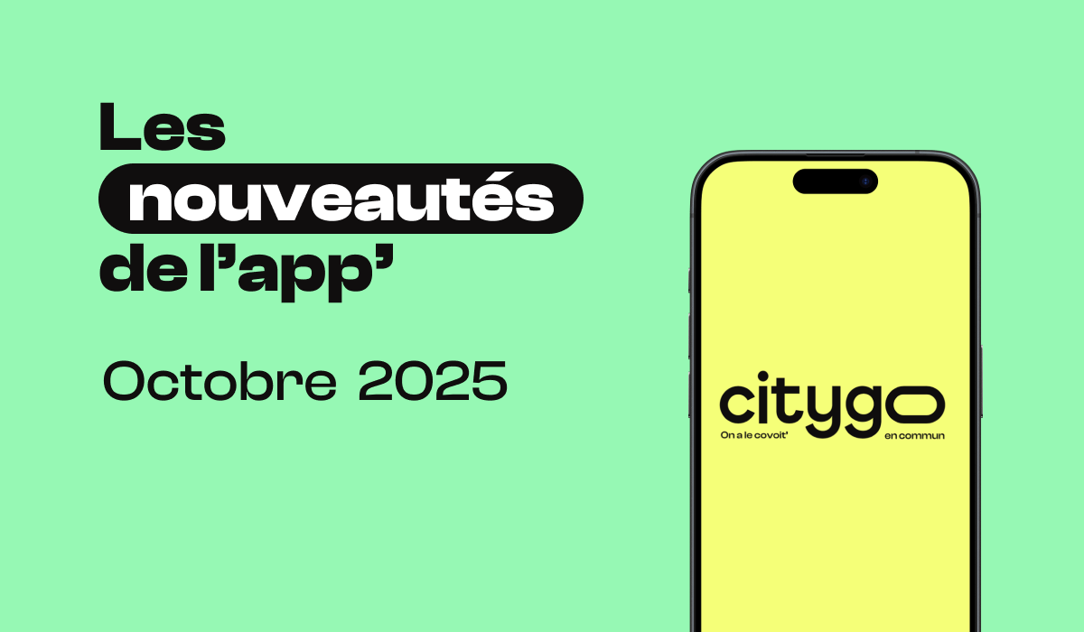 Bannière nouveautés de l'app - octobre